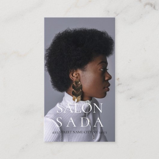 Hair Salon Business Card 名刺 (正面)