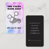 Hair Scissors Logo | Beauty Salon 予約カード (正面/裏面)