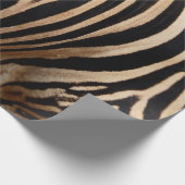 hair skin of zebraskin,animal,background,black,bod ラッピングペーパー (角)
