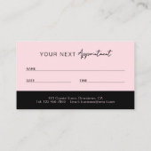 Hair Stylist Appointment Card | Stylists Booking 予約カード (裏面)