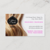 Hair Stylist Business Card 名刺 (裏面)