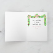 Hair Stylist Cartoon Funny Thank You from Customer カード (内部)