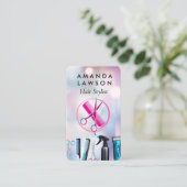 Hair Stylist Comb Scissors Logo | Beauty 名刺 (スタンド正面)