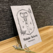 Hair Stylist Cute Scissor & Butterflies QR Code 名刺