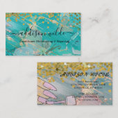  Hair Stylist Cute Scissor Minimalist  名刺 (正面/裏面)