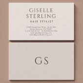 Hair Stylist Minimalist Luxury Neutral Modern 名刺