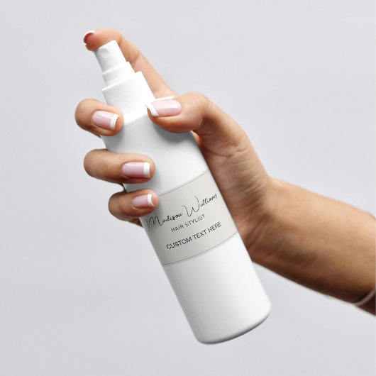 Hair Stylist Modern Neutral 長方形シール