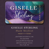 Hair Stylist Purple 名刺