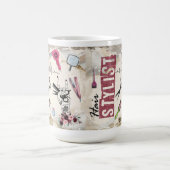 Hair Stylist Salon Gift Custom コーヒーマグカップ (中央)