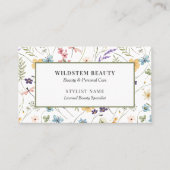 Hair Stylist Wildflower Floral Beauty 名刺 (正面)