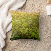 Haircapの緑のコケのクローズアップの写真 クッション (ブランケット)