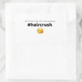 #haircrushステッカー1 長方形シール (バッグ)