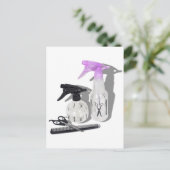 HaircutSprayBottle060910シャドウ ポストカード (スタンド正面)