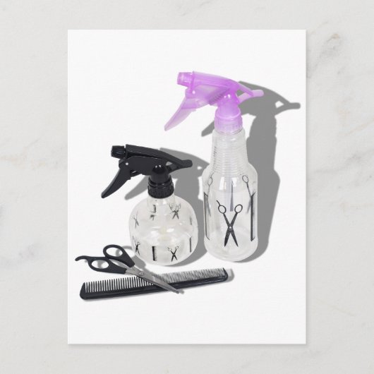 HaircutSprayBottle060910シャドウ ポストカード (正面)