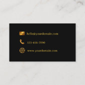 Hairdresser Elegant Business Card 名刺 (裏面)