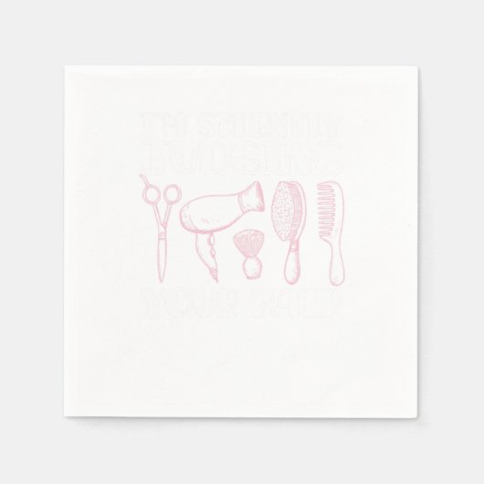 Hairdresser Hairstylist スタンダードカクテルナプキン (正面)