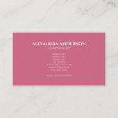 Hairdresser - Purple & Pink 名刺 (裏面)