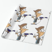 Hairdresser With Scissors ラッピングペーパー (アンロールド)