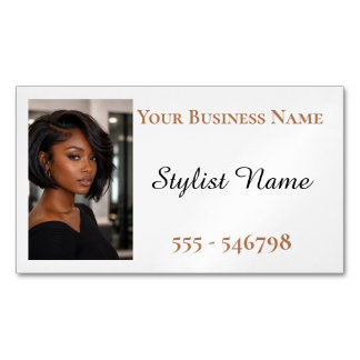 Hairdressing Fridge Magnet African-American マグネット名刺