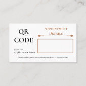 Hairdressing Template African-American 名刺 (裏面)