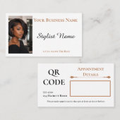 Hairdressing Template African-American 名刺 (正面/裏面)