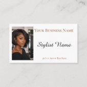 Hairdressing Template African-American 名刺 (正面)