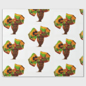 Hairitageの頭部の覆いのギフト用包装紙 ラッピングペーパー (フラット)