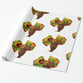 Hairitageの頭部の覆いのギフト用包装紙 ラッピングペーパー (アンロールド)