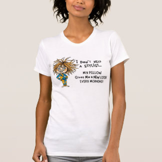 Hair's wild, no weird" woman t shirt tシャツ
