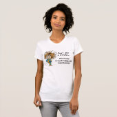 Hair's wild,   no weird"  woman t shirt tシャツ (正面フル)