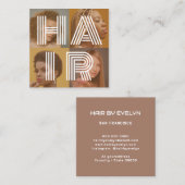 Hairstylistフォト名刺 スクエア名刺 (正面/裏面)