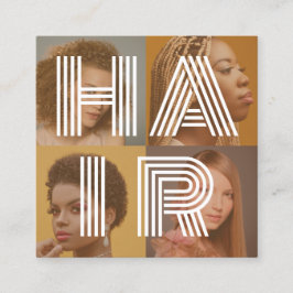 Hairstylistフォト名刺 スクエア名刺