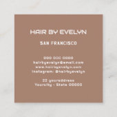 Hairstylistフォト名刺 スクエア名刺 (裏面)