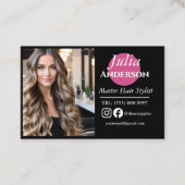 Hairstylist名刺：写真小規模企業 名刺 (正面)