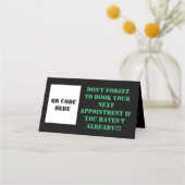 hairstylist barber loyalty card skull  ロイヤリティカード (裏面)