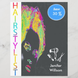 Hairstylist Discount Offer Flyer チラシ