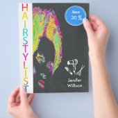 Hairstylist Discount Offer Flyer チラシ (手)