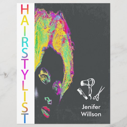 Hairstylist Flyer チラシ (正面)