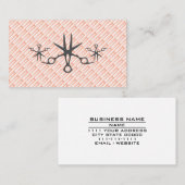 Hairstylist Salon Beauty Parlor Scissors & Combs 名刺 (正面/裏面)