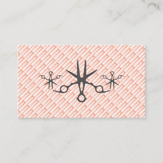 Hairstylist Salon Beauty Parlor Scissors & Combs 名刺 (正面)