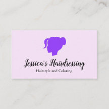 Hairstylist Salon Minimalist Logo Business Card