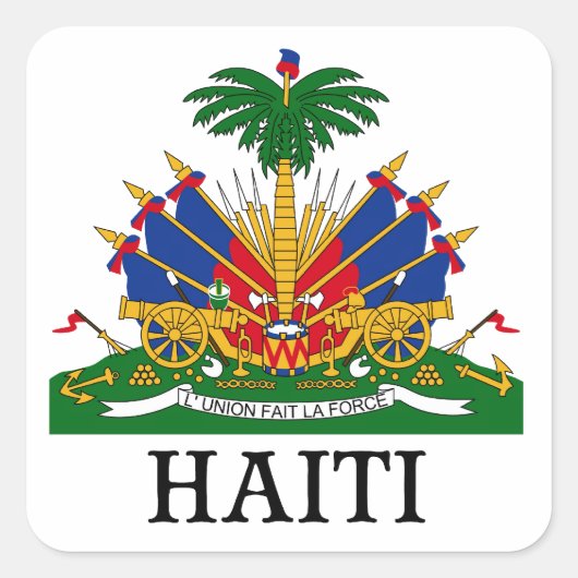 HAITI – 紋章・紋章・紋章・紋章 スクエアシール (正面)