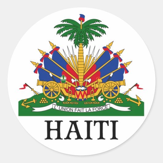 HAITI – 紋章・紋章・紋章・紋章 ラウンドシール (正面)