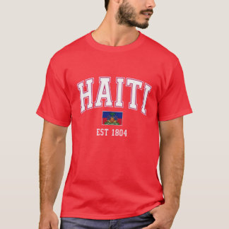 Haiti 1804 Heritage Flag Pride Design T-Shirt Tシャツ