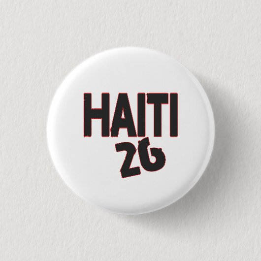 Haiti 26 text  缶バッジ (正面)