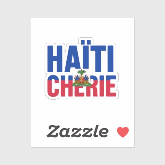 Haïti Chérie - Drapeau haïtien シール (シート)