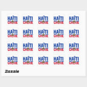 Haïti Chérie - Drapeau haïtien スクエアシール (シート)
