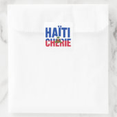 Haïti Chérie - Drapeau haïtien スクエアシール (バッグ)