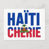 Haïti Chérie - Drapeau haïtien ポストカード (正面)