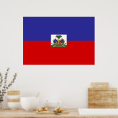 Haiti Flag ポスター (キッチン)